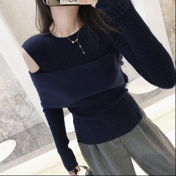 2021 new spring summer round neck solid color pullover sweater women casual temperament popular fashion pd879, White;black
2021 new spring summer round neck solid color pullover sweater women casual temperament popular fashion pd879, White;black