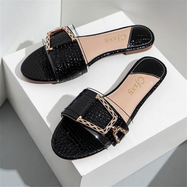 slippers women flat heel silver gold buckle slides shoes summer outdoor beach transparent sandals slipper female flip flop, Black
slippers women flat heel silver gold buckle slides shoes summer outdoor beach transparent sandals slipper female flip flop, Black