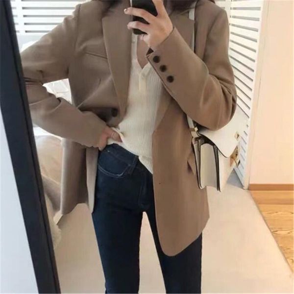 women's suits & blazers fashion black nice spring blazer women single-breasted oversized jacket official ladies loose long sleeve mujer, White;black
women's suits & blazers fashion black nice spring blazer women single-breasted oversized jacket official ladies loose long sleeve mujer, White;black