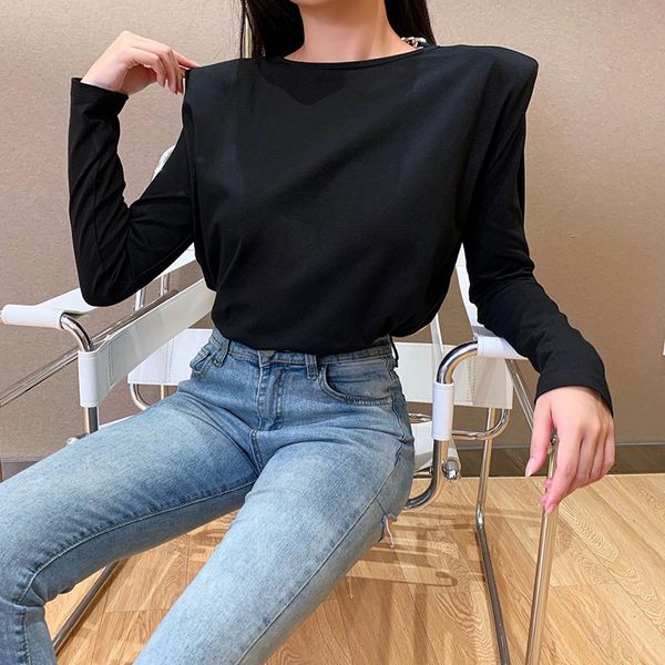 fashion loose solid long sleeve women backless splice metal chain casual tshirt winter streetwear club, White
fashion loose solid long sleeve women backless splice metal chain casual tshirt winter streetwear club, White