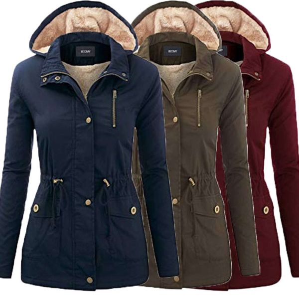 autumn and winter women's cotton padded solid color hooded thick warm, Black;brown
autumn and winter women's cotton padded solid color hooded thick warm, Black;brown