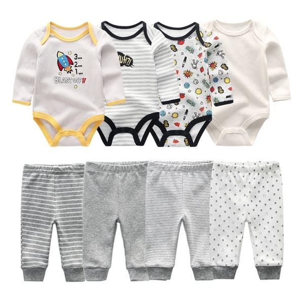 2021 cotton 6/8pcs newborn boy 0-12m autumn bodysuits+pants boys clothing sets full sleeve baby girl clothes 210309, White
2021 cotton 6/8pcs newborn boy 0-12m autumn bodysuits+pants boys clothing sets full sleeve baby girl clothes 210309, White
