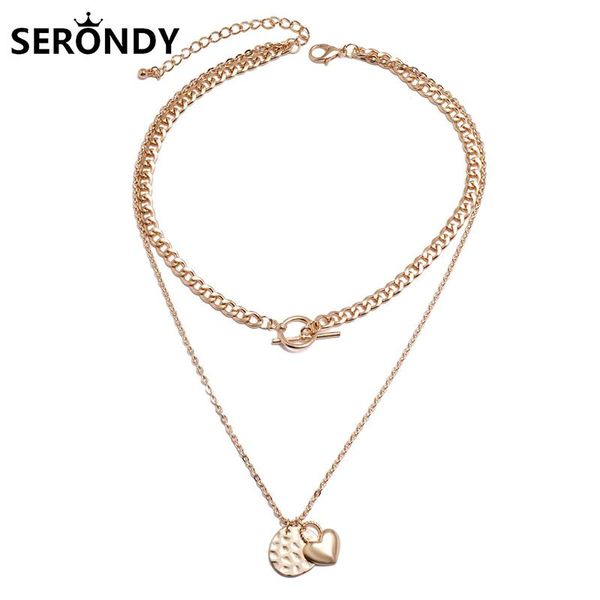 chokers multilayer wafer heart hip hop pendant choker necklace for women jewelry 2021 trend collares gift chains aesthetics xl10640, Golden;silver
chokers multilayer wafer heart hip hop pendant choker necklace for women jewelry 2021 trend collares gift chains aesthetics xl10640, Golden;silver