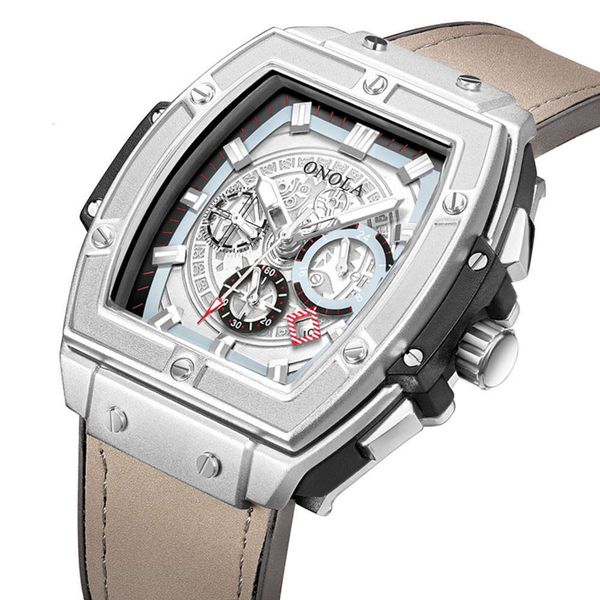 automatic onola fully mechanical watch men's fashion bucket shaped multifunctional waterproof luminous watch, Slivery;brown
automatic onola fully mechanical watch men's fashion bucket shaped multifunctional waterproof luminous watch, Slivery;brown