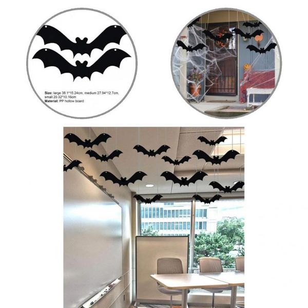party hats 6pcs halloween ornament multi-purpose black color realistic looking hanging bat indoor outdoor decorations
party hats 6pcs halloween ornament multi-purpose black color realistic looking hanging bat indoor outdoor decorations