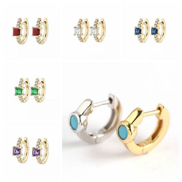 hoop & huggie earrings real 925 sterling silver ear buckle colorful zircon for women fashion earring jewelry gift a30, Golden;silver
hoop & huggie earrings real 925 sterling silver ear buckle colorful zircon for women fashion earring jewelry gift a30, Golden;silver