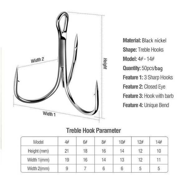 50pcs/ set treble fishing hooks barbed fishhooks super sharp carp triple hooks sea tackle accessories with 3 claws ha jllmgw
50pcs/ set treble fishing hooks barbed fishhooks super sharp carp triple hooks sea tackle accessories with 3 claws ha jllmgw
