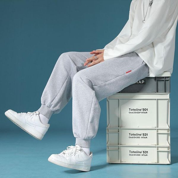 men's pants casual loose-fitting pant, trendy sports big size tie-fit pants, pure color elastic waist, Black
men's pants casual loose-fitting pant, trendy sports big size tie-fit pants, pure color elastic waist, Black