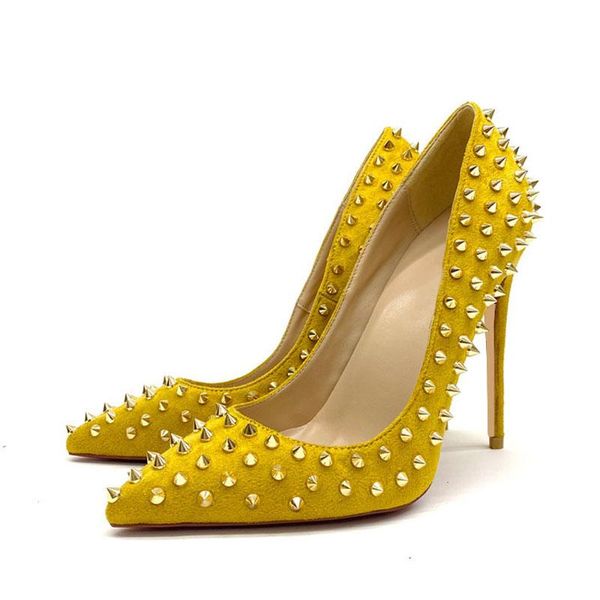 dress shoes yellow rivet studded 8cm 10cm 12cm high heel party shoe work wedding plus size 33-45 pointed toe women pumps md041 roviciya, Black
dress shoes yellow rivet studded 8cm 10cm 12cm high heel party shoe work wedding plus size 33-45 pointed toe women pumps md041 roviciya, Black