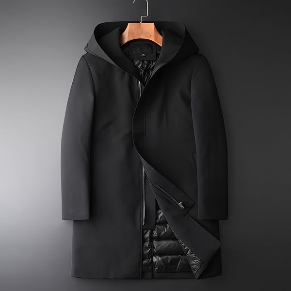 minglu mid long hooded down coat male hight quality slim fit casual thick duck jacket men luxury mens winter, Black
minglu mid long hooded down coat male hight quality slim fit casual thick duck jacket men luxury mens winter, Black