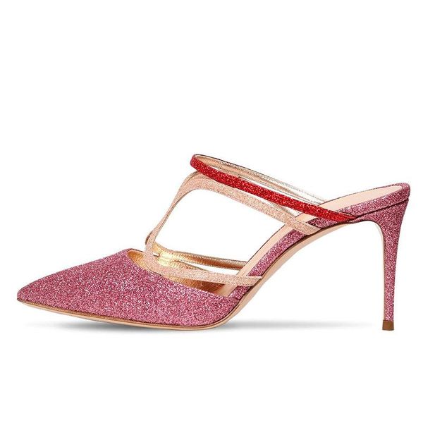 dress shoes lucky2021 size large white pu rose red glit pointed thin high heel muller banquet chengdu women's, Black
dress shoes lucky2021 size large white pu rose red glit pointed thin high heel muller banquet chengdu women's, Black