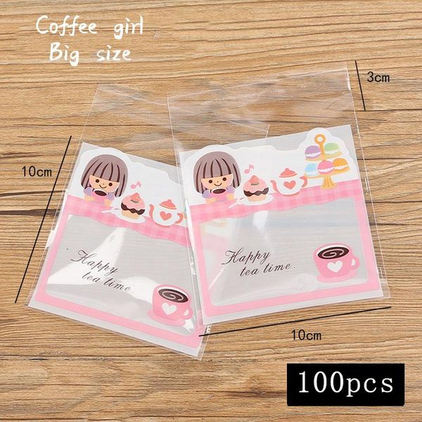 gift wrap 100pcs/lot homemade cookies packaging bag cute cartoon coffee girl pink cake snack food party baking candy 10x10
gift wrap 100pcs/lot homemade cookies packaging bag cute cartoon coffee girl pink cake snack food party baking candy 10x10