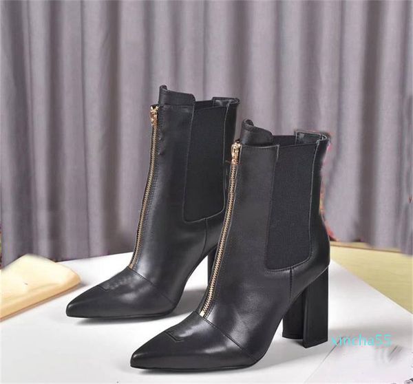 high qulity designer boots women winter shoes lether heel high heels boot luxury, Black
high qulity designer boots women winter shoes lether heel high heels boot luxury, Black