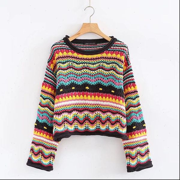 vintage sweet multicolored yarn short knit sweater women 2021 new fashion o neck long sleeve ladies pullovers casual pull femme, White;black
vintage sweet multicolored yarn short knit sweater women 2021 new fashion o neck long sleeve ladies pullovers casual pull femme, White;black