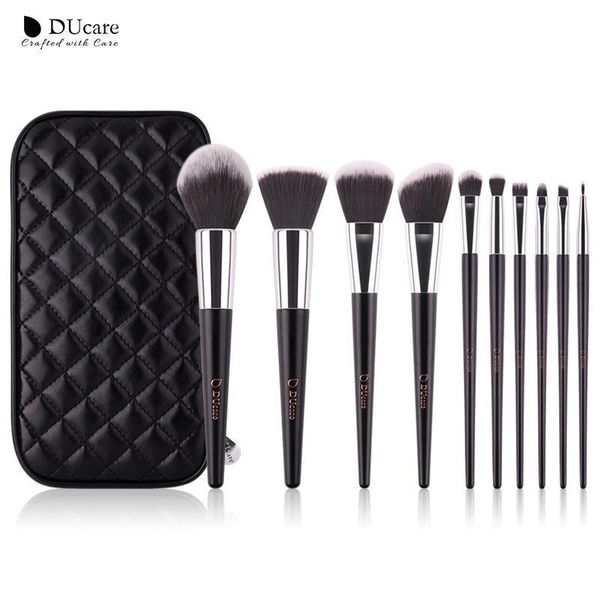 makeup brushes ducare 10pcs set foundation powder blush eyeshadow kabuki blending make up brush cosmetic beauty tool with bag
makeup brushes ducare 10pcs set foundation powder blush eyeshadow kabuki blending make up brush cosmetic beauty tool with bag