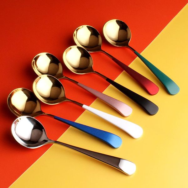 spoons 2pcs stainless steel round head spoon tableware soup chinese dessert nordic style 304
spoons 2pcs stainless steel round head spoon tableware soup chinese dessert nordic style 304