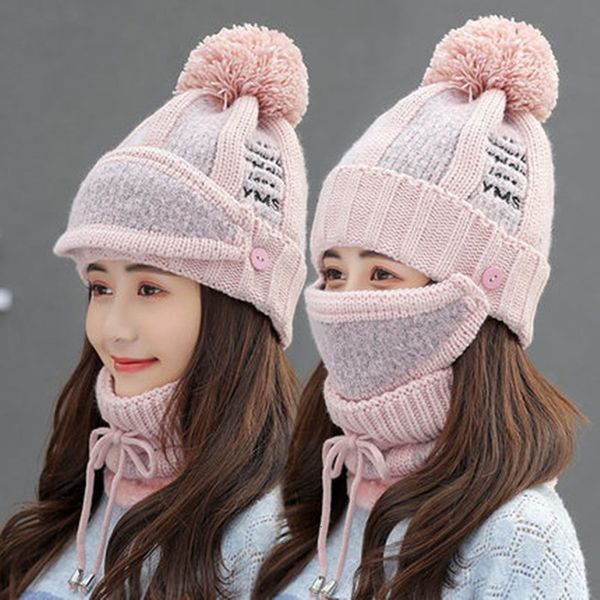 winter hats women winter knit beanies hat with bib and mask female ear protection skullies hat warm velvet thick riding wool cap 201012, Blue;gray
winter hats women winter knit beanies hat with bib and mask female ear protection skullies hat warm velvet thick riding wool cap 201012, Blue;gray