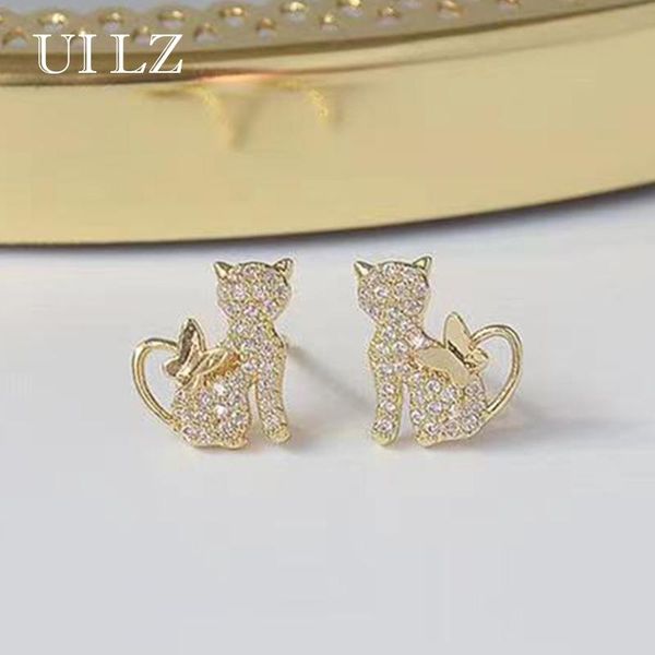 stud uilz romantic gold color small cat earrings mrico pave cubic zirconia delicate for women fashion jewelry, Golden;silver
stud uilz romantic gold color small cat earrings mrico pave cubic zirconia delicate for women fashion jewelry, Golden;silver