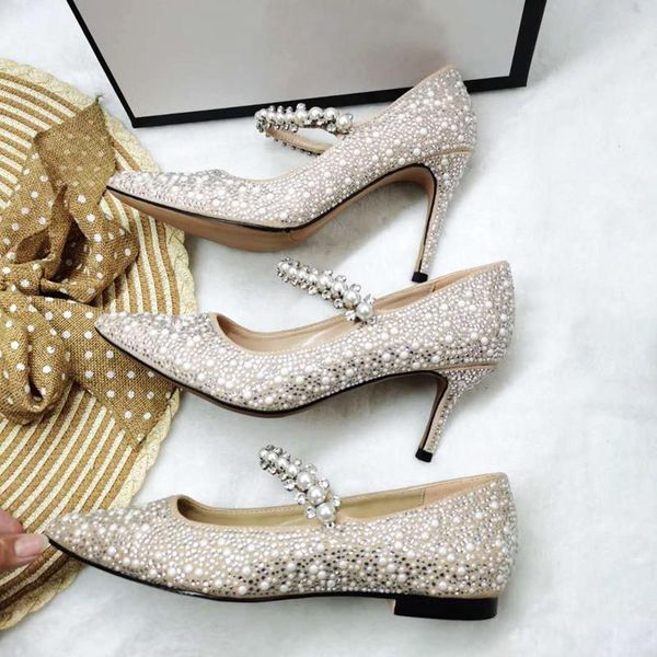 dress shoes pearl ankle strap women pumps classic flat 7 9 cm casual wedding bridal female pointed toe sandals zapatos de mujer, Black
dress shoes pearl ankle strap women pumps classic flat 7 9 cm casual wedding bridal female pointed toe sandals zapatos de mujer, Black
