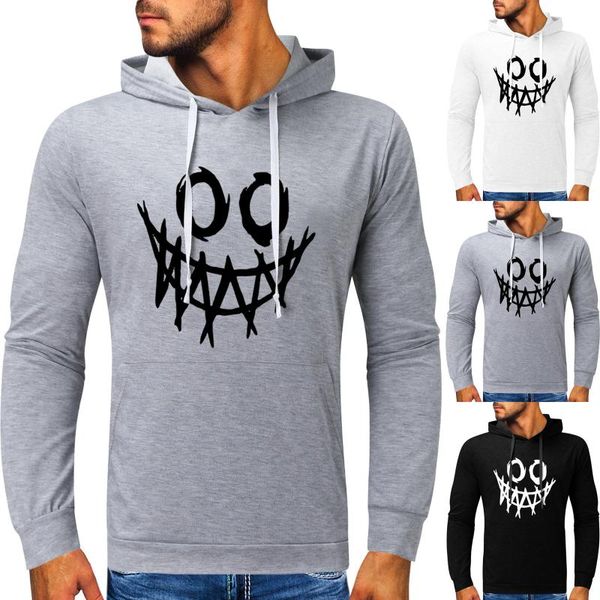 men's hoodies & sweatshirts streetwear halloween casual horror smile print long sleeve drawstring vintage oversize pocket, Black
men's hoodies & sweatshirts streetwear halloween casual horror smile print long sleeve drawstring vintage oversize pocket, Black