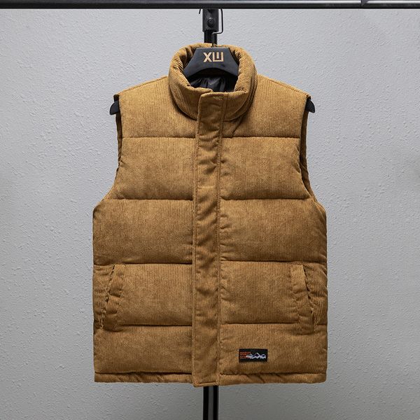men vests with pockets jackets corduroy waistcoat winter stand-up collar sleeveless jacket mens slim youth thick warm waistcoat, Black;white
men vests with pockets jackets corduroy waistcoat winter stand-up collar sleeveless jacket mens slim youth thick warm waistcoat, Black;white
