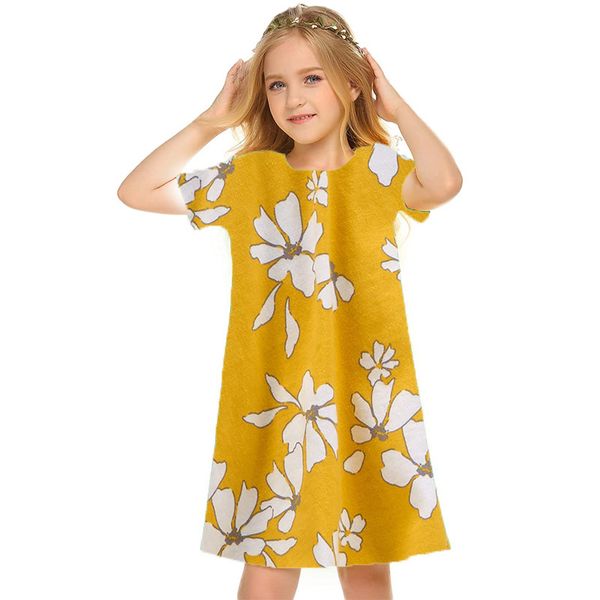 white print dress, short sleeve print dress, children's casual dress, a-line skirt knee-length, simple, elegant and colorful 5-15 years, Red;yellow
white print dress, short sleeve print dress, children's casual dress, a-line skirt knee-length, simple, elegant and colorful 5-15 years, Red;yellow
