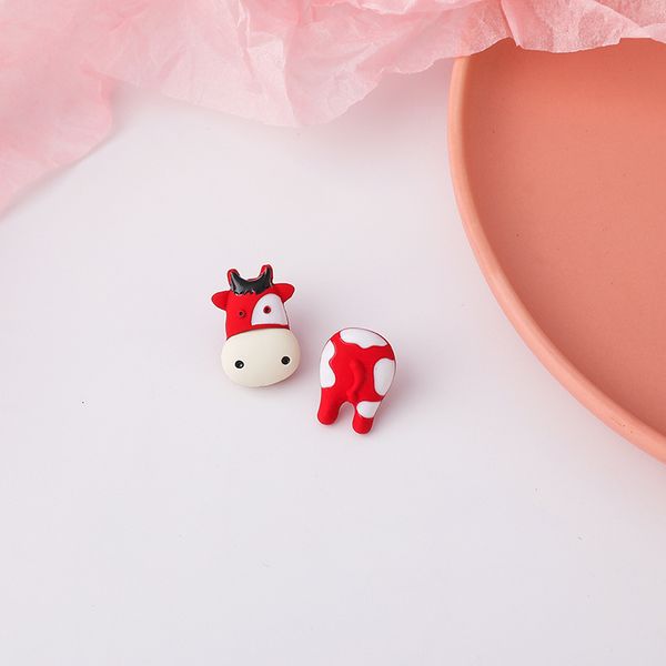 fashion simple asymmetric cow earrings female cartoon cute personalized funny in the year of ox, Silver
fashion simple asymmetric cow earrings female cartoon cute personalized funny in the year of ox, Silver