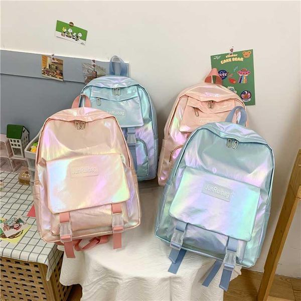 backpack style fashion female laser school bags for girls summer travel backpacks
backpack style fashion female laser school bags for girls summer travel backpacks