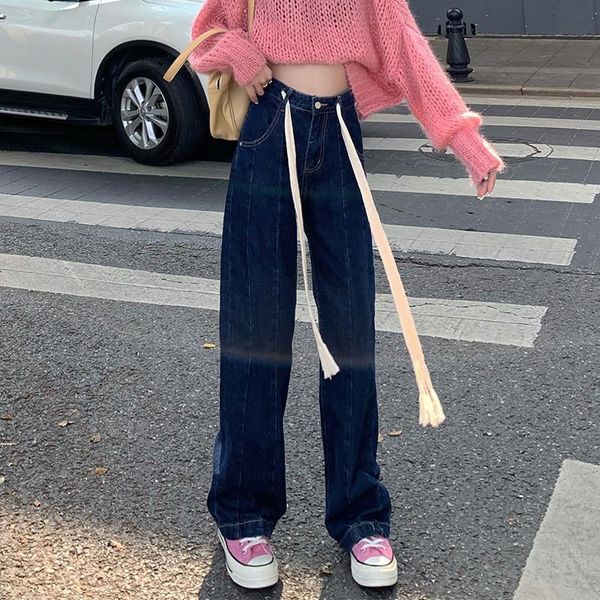women's jeans 2021 streetwear high waist fashion woman girls women wide leg pants trousers with belt denim bagge mom, Blue
women's jeans 2021 streetwear high waist fashion woman girls women wide leg pants trousers with belt denim bagge mom, Blue