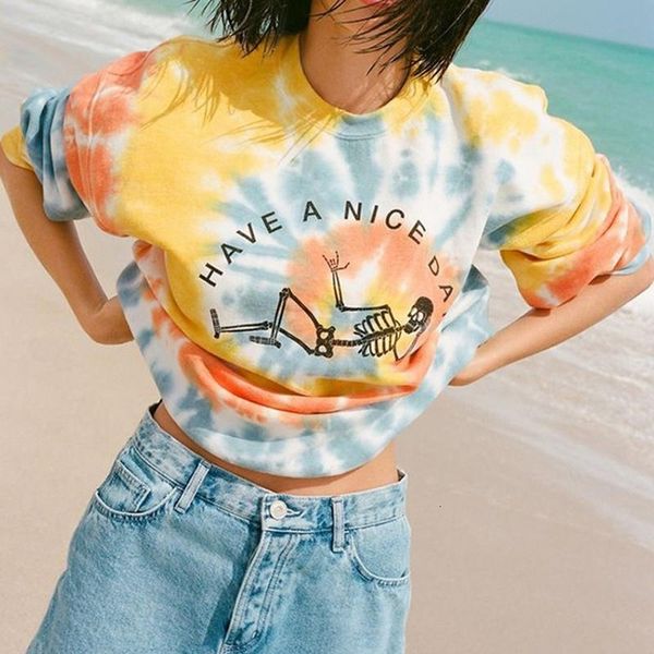2021 orange funny skull letter print pattern tie-dye sweatshirt women autumn casual loose fashion girls pullovers plus size qu9f, Black
2021 orange funny skull letter print pattern tie-dye sweatshirt women autumn casual loose fashion girls pullovers plus size qu9f, Black