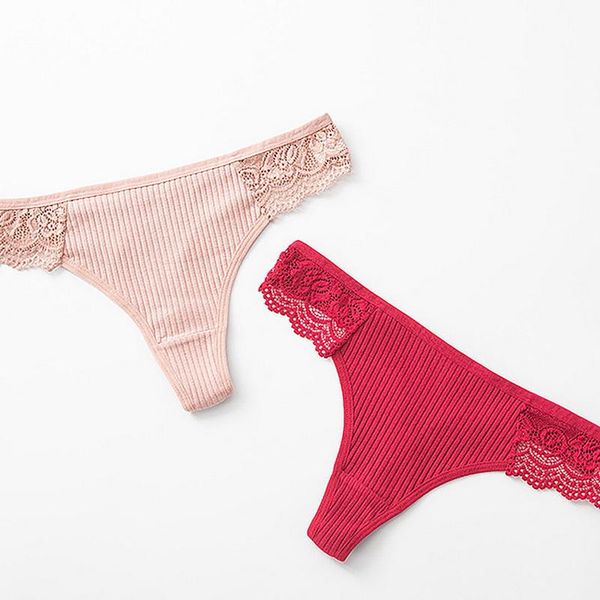 women's panties 1pieces/set g-string ladies pantiesladies thong underwear solid color comfortable lace edge lingerie, Black;pink
women's panties 1pieces/set g-string ladies pantiesladies thong underwear solid color comfortable lace edge lingerie, Black;pink