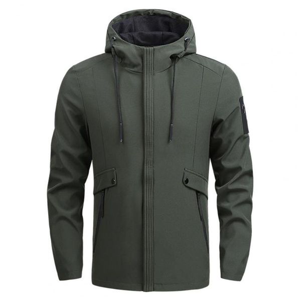 men's jackets zipper closure long sleeve men windbreaker multi pockets hooded drawstring solid color jacket coat outerwear 2021 drop, Black;brown
men's jackets zipper closure long sleeve men windbreaker multi pockets hooded drawstring solid color jacket coat outerwear 2021 drop, Black;brown