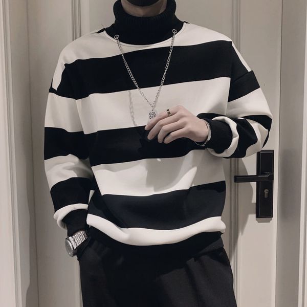 men's jackets harajuku stripe hoodie, casual hip-hop clothing, urban fashion, top, Black;brown
men's jackets harajuku stripe hoodie, casual hip-hop clothing, urban fashion, top, Black;brown
