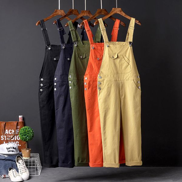 american suspender pants mens and womens candy-colored casual pants cropped khaki orange black suspenders korean style slimming, Blue
american suspender pants mens and womens candy-colored casual pants cropped khaki orange black suspenders korean style slimming, Blue
