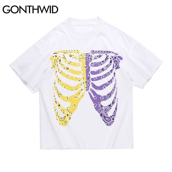 gonthwid streetwear tshirts hip hop bandana paisley pattern skull skeleton tees shirts harajuku fashion cotton short sleeve c0315, White;black
gonthwid streetwear tshirts hip hop bandana paisley pattern skull skeleton tees shirts harajuku fashion cotton short sleeve c0315, White;black