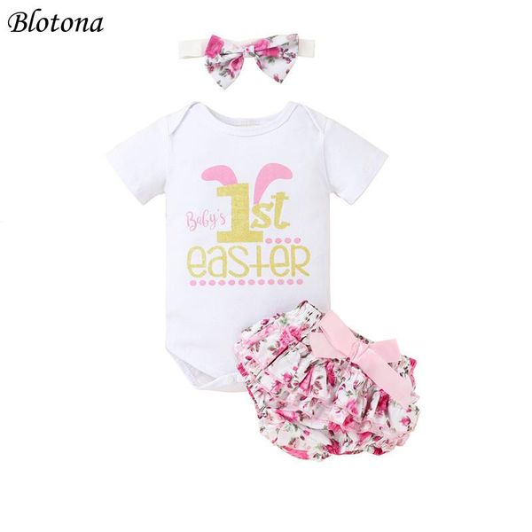clothing sets blotona baby girls my 1st easter outfits, short sleeve letter print romper + floral bloomers headband cute 3pcs set 0-24months, White
clothing sets blotona baby girls my 1st easter outfits, short sleeve letter print romper + floral bloomers headband cute 3pcs set 0-24months, White