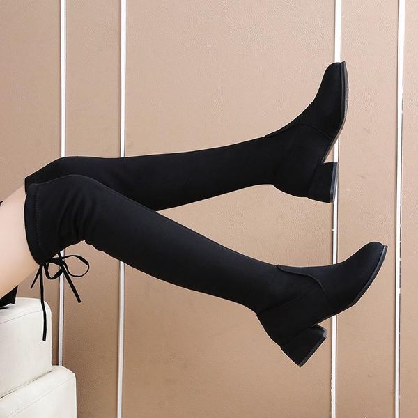 boots fashion women's stock for 2021 winter retro solid pu leather waterproof over-the knee female's stylish shoes, Black
boots fashion women's stock for 2021 winter retro solid pu leather waterproof over-the knee female's stylish shoes, Black