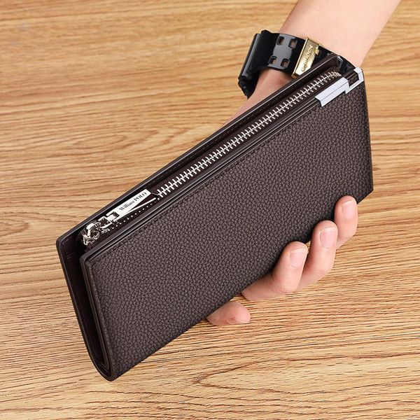 williampolo new men's wallet leather long driver's license detachable wallet simple business men, Red;black
williampolo new men's wallet leather long driver's license detachable wallet simple business men, Red;black