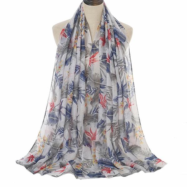 est floral printed viscose shawl scarf women leaves autumn winter wrap muslim hijab stole bufandas 1pc scarves, Blue;gray
est floral printed viscose shawl scarf women leaves autumn winter wrap muslim hijab stole bufandas 1pc scarves, Blue;gray