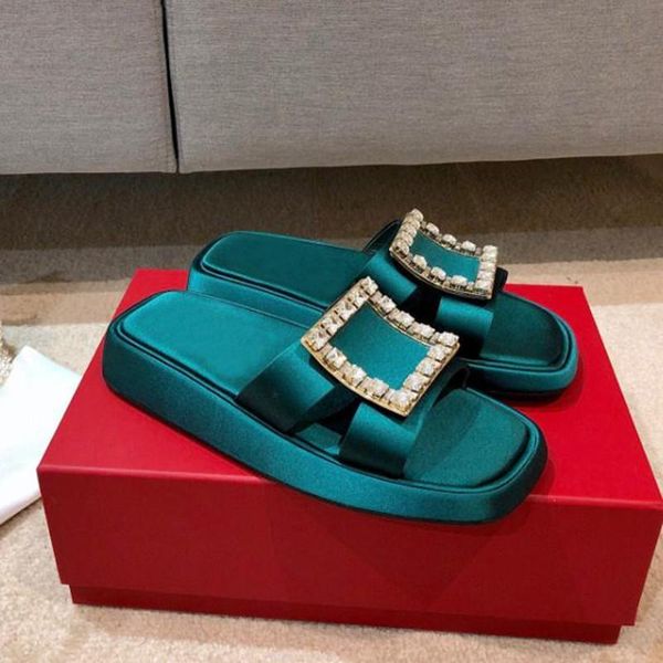 slippers 2021 summer flat women's shoes thick soled colorful rhinestone square buckle jelly ladies casual mules, Black
slippers 2021 summer flat women's shoes thick soled colorful rhinestone square buckle jelly ladies casual mules, Black