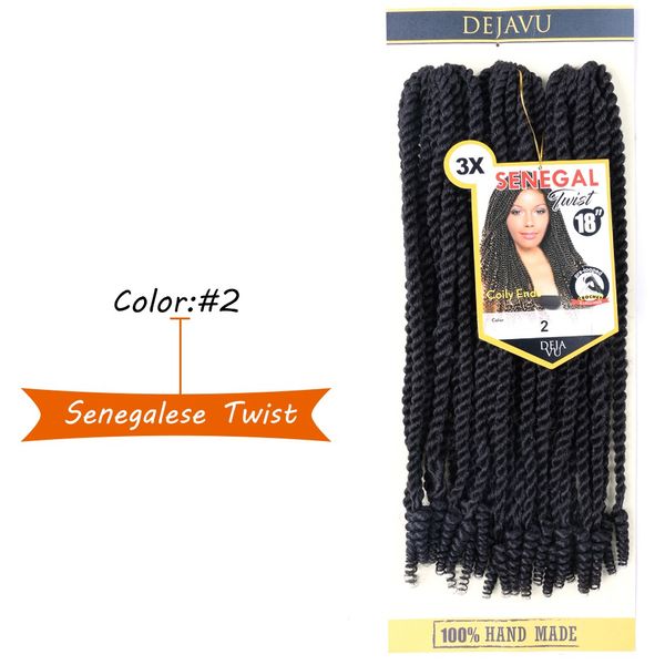 3pcs/lot 14" 18" synthetic braiding hair ombre senegalese twist hair crochet hair curly ends black brown senegal braids women
3pcs/lot 14" 18" synthetic braiding hair ombre senegalese twist hair crochet hair curly ends black brown senegal braids women