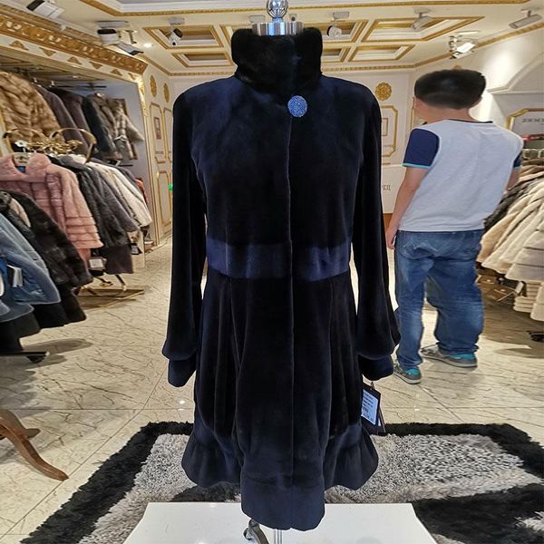 women's fur & faux young style fashion mink coat genuine leather o-neck coats for women luxury sheared winter palaceks012, Black
women's fur & faux young style fashion mink coat genuine leather o-neck coats for women luxury sheared winter palaceks012, Black