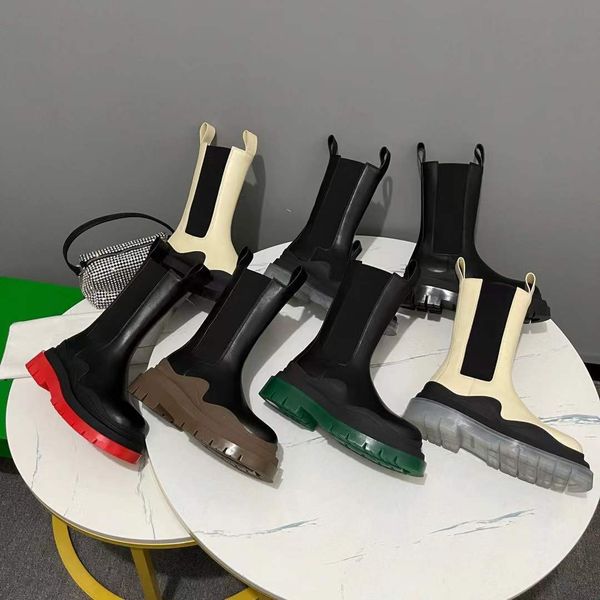 women designer boots leather elastic sleeve martin boot ankle fashion wave colored rubber outsole elastic webbing comfort exquisite, Black
women designer boots leather elastic sleeve martin boot ankle fashion wave colored rubber outsole elastic webbing comfort exquisite, Black