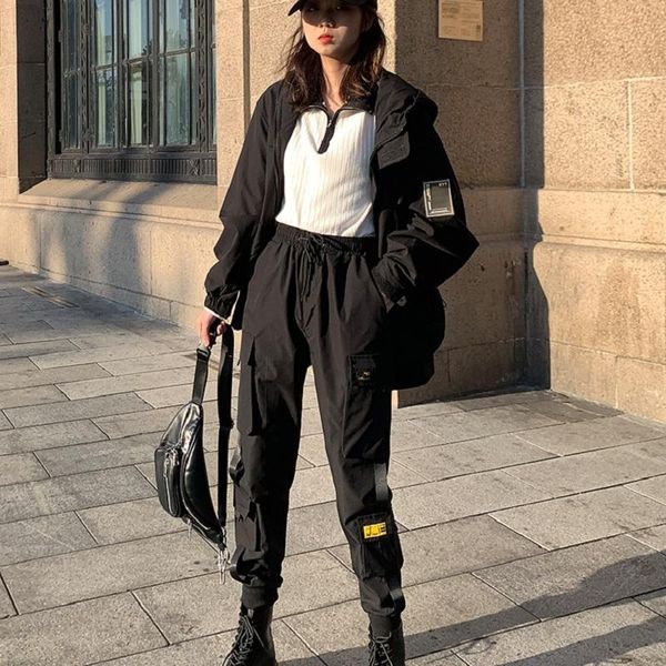 women's pants & capris zogaa women overalls loose bf spring autumn high waist straight legging trendy solid casual all-match chic, Black;white
women's pants & capris zogaa women overalls loose bf spring autumn high waist straight legging trendy solid casual all-match chic, Black;white