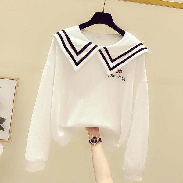 women's hoodies & sweatshirts korean style 2021 autumn sailor collar long sleeves girls ladies pullover casual sweatershirt a3989, Black
women's hoodies & sweatshirts korean style 2021 autumn sailor collar long sleeves girls ladies pullover casual sweatershirt a3989, Black