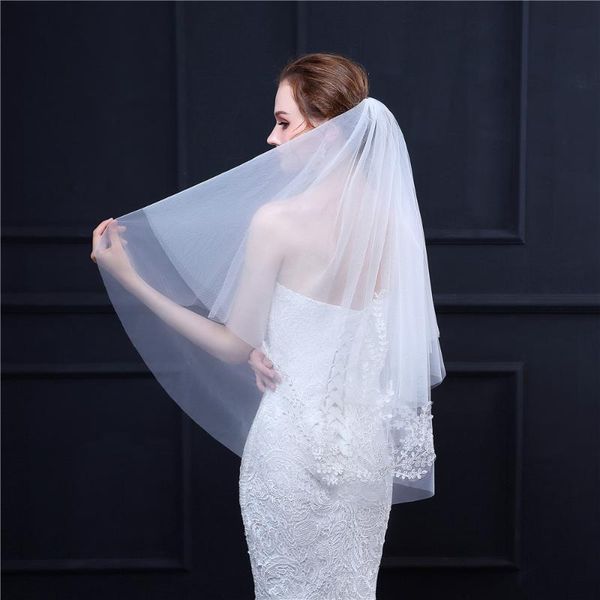bridal veils 2021 est short simple wedding veil with comb for white ivory two layers lace appliques, Black
bridal veils 2021 est short simple wedding veil with comb for white ivory two layers lace appliques, Black