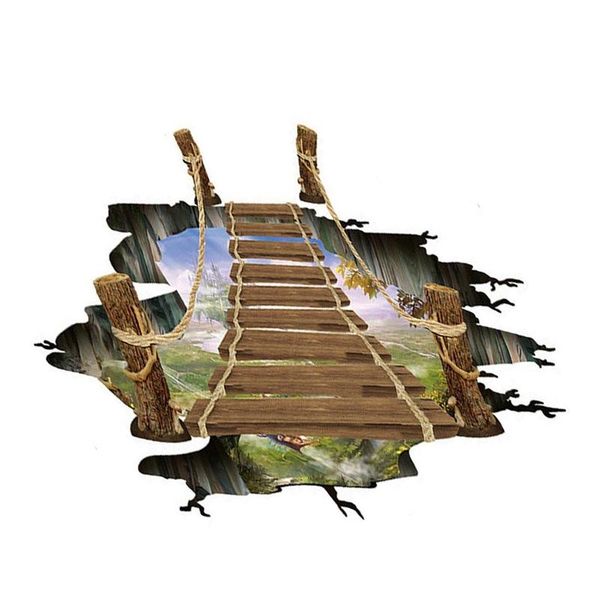 wall stickers 3d floor suspension bridge sticker diy detachable waterproof self-adhesive art decoration 60x90cm
wall stickers 3d floor suspension bridge sticker diy detachable waterproof self-adhesive art decoration 60x90cm