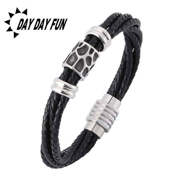 charm bracelets genuine leather braided bracelet men women trendy fashion jewelry steel magnetic buckle wrist band e0369, Golden;silver
charm bracelets genuine leather braided bracelet men women trendy fashion jewelry steel magnetic buckle wrist band e0369, Golden;silver