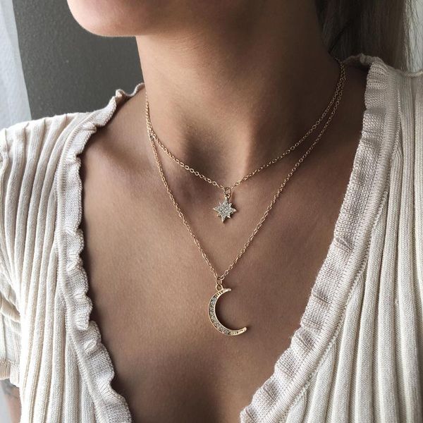 chokers fashion retro moon star world circle multilayer gold color necklace party charm jewelry accessories for women, Golden;silver
chokers fashion retro moon star world circle multilayer gold color necklace party charm jewelry accessories for women, Golden;silver