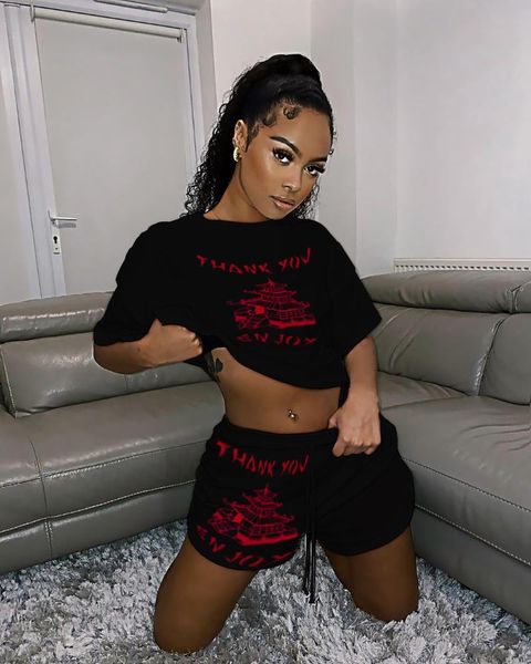 women's tracksuits 2021 summer casual fashion women slimming street personality trend lettered print loose short sleeve shorts two piec, Gray
women's tracksuits 2021 summer casual fashion women slimming street personality trend lettered print loose short sleeve shorts two piec, Gray